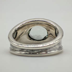 Natural Green Amethyst Prasiolite Gemstone <b>Ring</b> Adjustable Open Handmade Fashion Jewelry for Women <b>Crystal</b> Stone Wholesale - Product Image 4