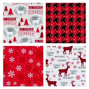 Custom Christmas Gift <b>Wrapping</b> <b>Paper</b> Rolls Red Snowflake Reindeer Plaid Design Double Sided Recyclable Art <b>Paper</b> Digital - Product Image 2