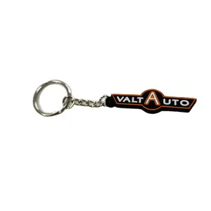 PVC Key Chain Custom Logo Promotional Keyring 2D Rubber Keychain Chains Key Chain Accessories