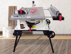 Scie à table coulissante pour le travail du bois, pliable, portable, électrique, sans poussière, design multifonctionnel pour la décoration intérieure - Product Image 5