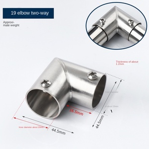 Conector de tubería de acero inoxidable <span class=keywords><strong>25</strong></span> forjado resistente a la corrosió<span class=keywords><strong>n</strong></span> uso industrial de baja presió<span class=keywords><strong>n</strong></span> codo T orquídea estante de secado fijo - Product Image 2