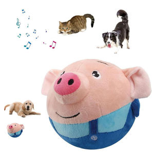 Jouets pour animaux de compagnie rebondissants mobiles mobiles et grinçants pour chiens, jouets électroniques en peluche pour chiens - Product Image 1