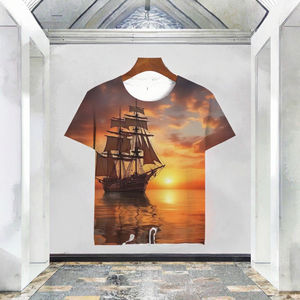 T-shirt pour homme Vithas Industry avec design uni, tissu jersey 100% coton, respirant et écologique, coupe décontractée élégante - Product Image 3