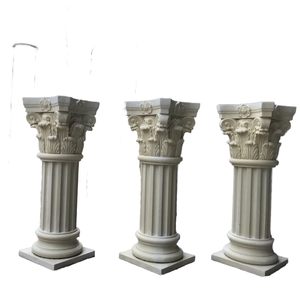 Chất lượng cao bền ngoài trời lớn trang trí GRC Corinthian <span class=keywords><strong>Roman</strong></span> cột vốn rỗng bán trực tiếp nhà máy cho dự án trụ cột - Product Image 1