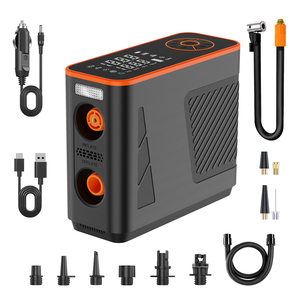 Pompe à air portable en plastique pour kayak, bateau pneumatique, SUP, planche à pagaie, tente - Électrique <span class=keywords><strong>sans</strong></span> <span class=keywords><strong>fil</strong></span> avec écran LCD pour gonflage rapide - Product Image 1