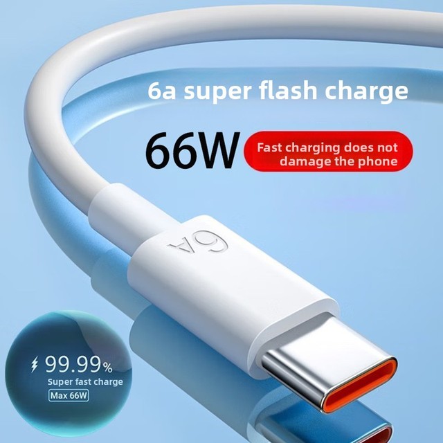 Factory Original High Quality Cable Usb C 6A Fast Charging Cable for Huawei Vivo OPPO Xiaomi Honor Redmi Super Quick Charge