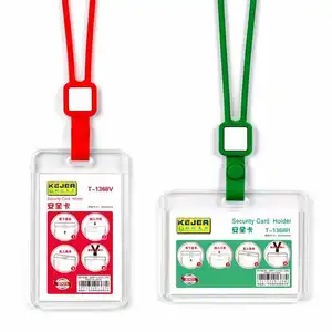 Acrylic Transparent ID Card Holder High Quality Badge Holder Crystal Bus Card Holder Plastic