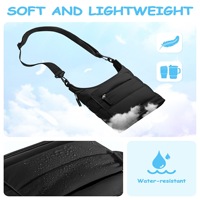 Sac bandoulière personnalisé en polyester imperméable pour femme avec double porte-gobelet, grande capacité, pochette pour bouteille d'eau et poche pour téléphone