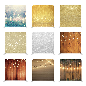 Tùy chỉnh 8ft x 8ft căng thẳng Vải gối trường hợp vàng đen in ảnh gian hàng triển lãm Backdrop hiển thị đứng cho thương mại cho thấy - Product Image 4