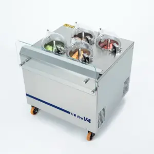 CE certificated Leading commercial ice cream gelato machine MILES GALAXY PRO V4 four pots all in one displayable type