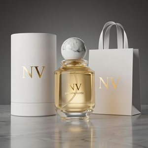 Flacon de parfum en verre cylindrique de haute qualité 100 ml, flacon de parfum vide avec logo personnalisé, avec boîte cadeau, vaporisateur à pompe, fournisseur OEM ODM - Product Image 2