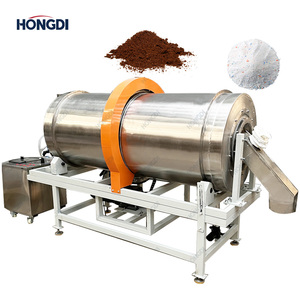 เครื่องเคลือบเมล็ดแบบดรัมหมุนต่อเนื่องสแตนเลส HONGDI ระบบพ่นของเหลวสูง สำหรับการบำบัดเมล็ดพืชทางการเกษตร 3 กิโลวัตต์ - Product Image 2
