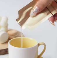 Sachet d'emballage en aluminium imprimable en forme de bouteille, résistant à l'humidité, thermoscellable, pour liquides, boissons, cosmétiques, et échantillons.