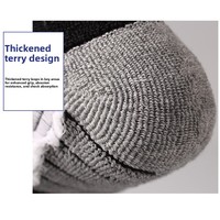 WRELS Chaussettes de ski unisexes à fond épais en tissu éponge, chaussettes de ski chaudes pour l'hiver, chaussettes longues pour la randonnée en plein air, chaussettes à séchage rapide résistantes au froid