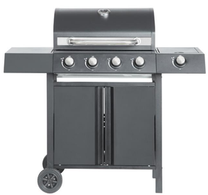 Garten-Terrassen 4-Brenner BBQ-Grillset Wetterfest mit Abdeckung und Flaschenöffner - Product Image 4