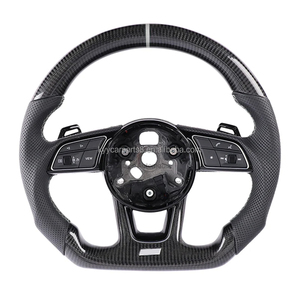 Volante in Fibra di Carbonio Personalizzato per Serie <span class=keywords><strong>Audi</strong></span> RS RS3 RS4 RS5 <span class=keywords><strong>RS6</strong></span> RS7 S3 S4 S5 Vecchia Serie B8 A8 R8 Q7 Q5 - Product Image 3