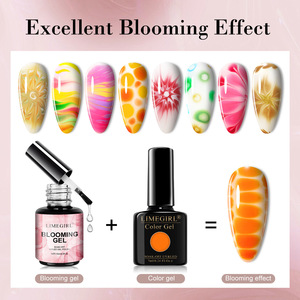 Esmalte de Uñas en Gel Transparente de 15ml para Lámpara UV LED con Efecto <span class=keywords><strong>Blooming</strong></span> para Diseño DIY de Acuarela, Estampado Floral, Estilo Mármol y Piedra Natural - Product Image 3