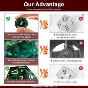 Wholesale <strong>Dice</strong> Sharp Edge <strong>Die</strong> <strong>Set</strong> in Stock Playing Game Engraved D20 Burst K9 Crystal <strong>Dice</strong> Custom Transparent Polyhedral <strong>Dice</strong> - Product Image 4
