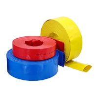 Tuyau en caoutchouc de tuyau plat en PVC de 100 mm pour système Layflat 100 mètres de long