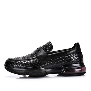 Zapatos de Hombre de Negocios y Ocio, Estilo Ligero y Lujoso, Tejidos a Mano, con Amortiguación de Aire, Suela Gruesa, Estilo Casual, Tipo Mocasín - Product Image 6