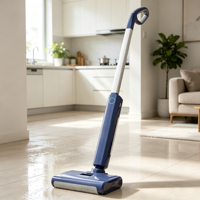 Nettoyeur de sols sans fil intelligent 3-en-1, aspirateur humide/sec pour sols durs, autonettoyant, usage domestique, réservoir de 460 ml, 45-60
