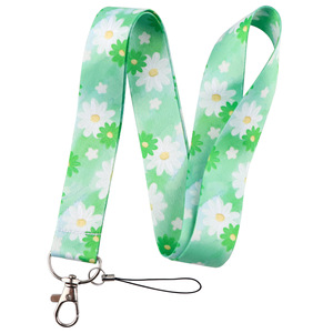 Customizable Nylon Fabric Lanyard with Dog Hook & ID Card Holder Washable