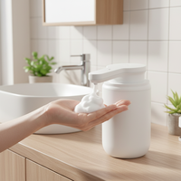 Distributeur automatique de savon mousse intelligent à capteur infrarouge, rechargeable par USB, style moderne, OEM, pour cuisine et maison, en ABS, de fabrication originale.