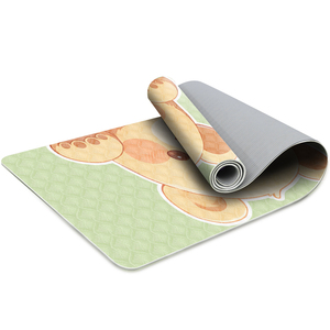 Sanfan Trẻ Em Yoga Hữu Cơ <span class=keywords><strong>Mat</strong></span> Sinh Thái Thân Thiện Với Tập Thể Dục Thảm Với Vui Vẻ In Yoga <span class=keywords><strong>Mat</strong></span> Cho Trẻ Em - Product Image 3
