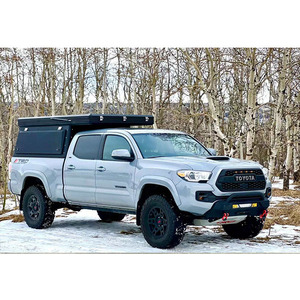 Camionnette Lit Camping-car Auvent Shell <span class=keywords><strong>toit</strong></span> <span class=keywords><strong>tente</strong></span> double cabine noir 4X4 accessoires Alu-cab auvent camping-car - Product Image 2