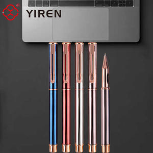 गुलाब सोने की क्लिप के साथ yiren कस्टम धातु रोलबॉल पेन के साथ कार्यालय के लिए उपहार पेन - Product Image 2