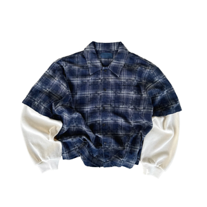 เสื้อเชิ้ตแขนสั้นลายสก็อตผู้ชาย คอปกพับได้ สวมใส่สบาย ระบายอากาศได้ดี ผ้าฝ้าย 100% เหมาะสำหรับใส่ในฤดูใบไม้ร่วง - Product Image 1