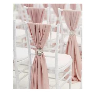 يتوهم الطفل الوردي كرسي الزنانير الشيفون الزفاف الديكور لحفل الزفاف الوردي - Product Image 3