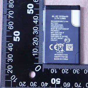 ISUNOO BL-5C แบตเตอรี่สำหรับโนเกีย C2-06 C2-00 X2-01 1100 6600 6230 5130 2310 3100 6030 3120 3650 6263 <span class=keywords><strong>7610</strong></span> 7600 6820 BL-5CA BL-5CB - Product Image 4