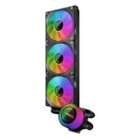 Pendingin CPU AIO Cair ESGAMING Berkinerja Tinggi 360mm 12V ARGB Radiator PC Air 70000 Jam Pendingin Komputer Gaming