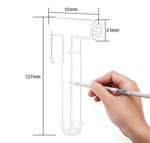 Brass Copper Brushed Gunmetal Hand <strong>Bidet</strong> Shower with Gun Grey Color Wall Water Supply Shower Holder - Product Image 4