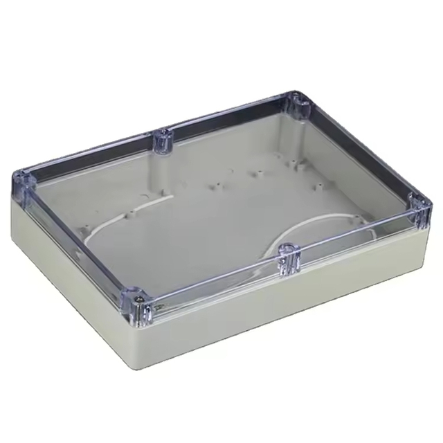IP67 ABS/PC Wall Mount Enclosure Weatherproof Junction Box Industrial Control Hinge Cover Grey/Clear Lid 230 X150x85mm