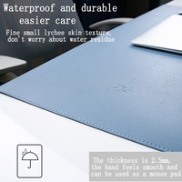 Tapis de souris de jeu personnalisable en cuir PU imperméable, style anime, antidérapant, protection coudes pliable en forme de L