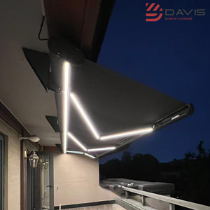 Toldo residencial para exteriores, toldo para <span class=keywords><strong>puerta</strong></span>, toldo retráctil eléctrico, cubierta de Patio, techo de aluminio para restaurantes al aire libre - Product Image 4
