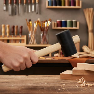 Marteau en caoutchouc inversé de style français, marteau Gummi, pour la pose de revêtements de sol domestiques, la décoration et la production artisanale, pour l'installation de clous - Product Image 5