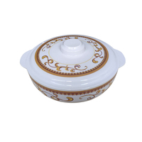 Ensemble de soupière en mélamine incassable avec bol grands bols personnalisés de 11 pouces avec couvercle pour soupe d'autres liquides chauds