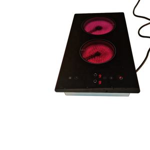 Meilleures ventes - Plaque de cuisson infrarouge en céramique à double brûleur, 2 têtes, verticale, 2500 W - Product Image 1