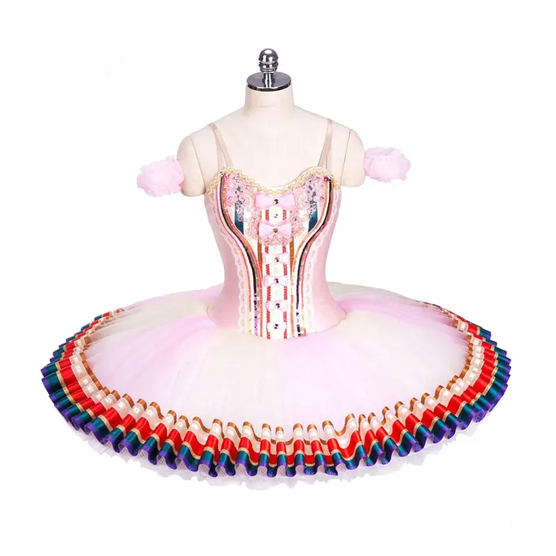 beautiful pink customized classical adult ballet tutu professional for girls