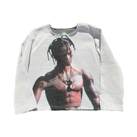 Streetwear d'automne personnalisé pour hommes pull-over en tapisserie hip hop rappeur pull jacquard tissé chandails tricotés surdimensionnés pour hommes