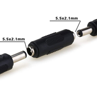Connecteur d'alimentation DC mâle-femelle 12V 24V 2.1x5.5mm 2.5x5.5mm, adaptateur jack cylindrique, contact en cuivre, indice de protection IP55