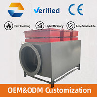 Chauffage Électrique Industriel 20 kW 380 V en Acier Inoxydable Écologique pour Conduit d'Air, Idéal pour Salle de Peinture