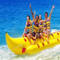 Bateau banane gonflable multi-personnes en PVC pour sports nautiques – Équipement de divertissement aquatique gonflable de haute qualité