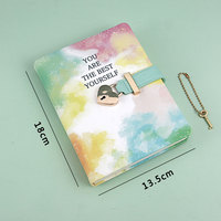 A5 25K classeur pour cahier couverture rigide spirale mot de passe Journal organisateur serrure cuir papier couverture reliure à feuilles mobiles cadeau promotionnel