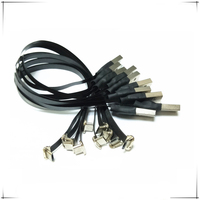XAJA rechtwinkliges Flachband-Micro-USB 2.0-Kabel 90-Grad-Stecker-Stecker-Datenkabel