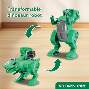 <span class=keywords><strong>Robot</strong></span> transformador para niños, juguete de dinosaurio en forma de Animal, <span class=keywords><strong>Robot</strong></span> DIY de montaje, juguetes transformables manuales para niños, venta al por mayor - Product Image 5