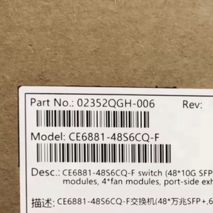 Conmutador empresarial 2. 0352QGH-006, interruptor empresarial 48*10G SFP + 6*100G QSFP28 4 * módulos de alimentación de CA 4 * módulos de ventilador - Product Image 1